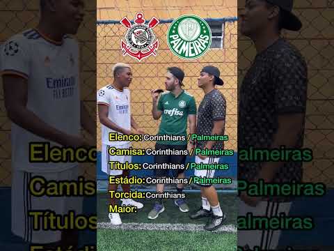 Corinthians x Palmeiras! Quem é maior?🤔 Curiosidades da bola #corinthians #palmeiras