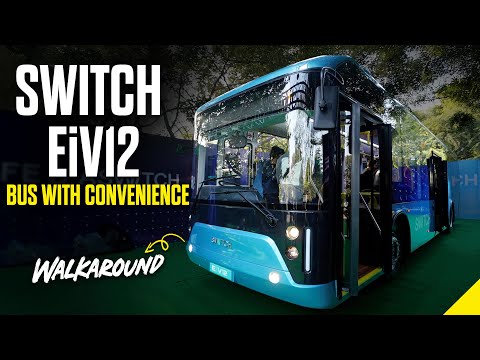 Switch mobility Eiv12 Electric bus walkaround | E1 Low Floor Electric City Bus | Times Drive