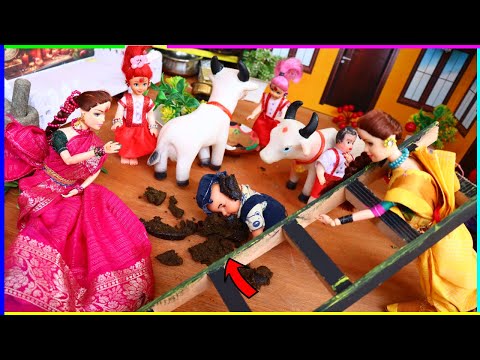 Barbie Doll All Day Routine In Indian Village / Radha Ki Kahani /Barbie doll bedtime story #barbie