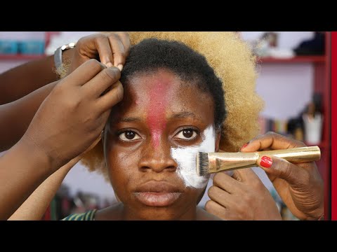 VIRAL 👆 MUSTC WATCH ⬆️ 👉A BOMB DARK SKIN GIRL MAKEUP TUTORIAL👆 MAKEUP TRANSFORMATION