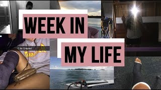 Week In My BORING Life | broken ankle, first week of school, boating...