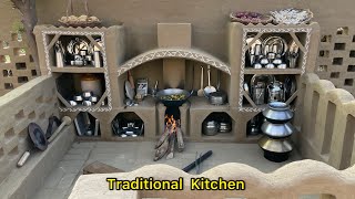 Traditional kitchen set making |mitti ka chulha making at home | chulha making for Outdoor Cooking