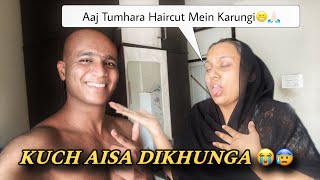 ⁠Aaj @bush_khan mere haircut karne wali hai 😭 Mein aisa nahi hone dunga 😩