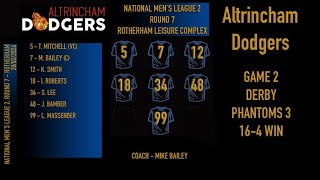 28/02/2026 Altrincham Dodgers v Derby Phantoms3 - Match 2 - 16-4 Win