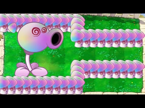 99 Scaredy Shroom vs 99 Hypno Shroom vs Gargantuar - Plants vs Zombies Hack