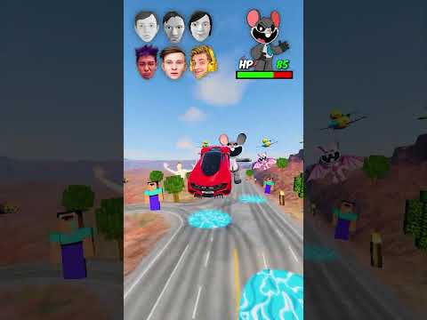 Влад а4 и Друзья vs Атакующий Крыс Туйли в BeamNG.drive