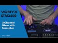 Vonyx STM3400 2-Channel DJ Mixer with Bluetooth