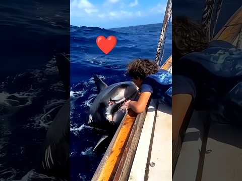 🚣Caring shark🦈fish #shark