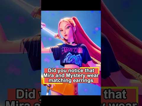 Did you notice that Mira and Mystery wear matching earrings? Nobody realized they're actually a
