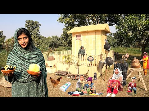 Hardworking Woman Village Life Pakistan on Tree House | Traditional Village Food | Stunning Pakisan