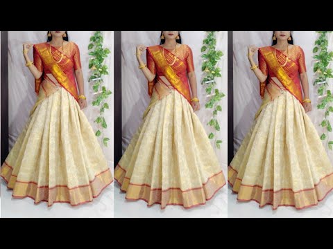 South style new very Beautiful traditional saree Draping looks awesome/Saree Wearing Elegantly