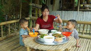Cooking whole fish with pickled mustard greens for the whole family – rural life.