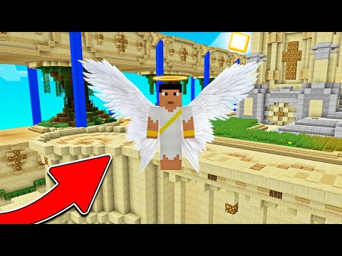 TRABAJO COMO ÁNGEL EN EL PARAÍSO DURANTE 24 HORAS EN MINECRAFT TROLL 😱‍