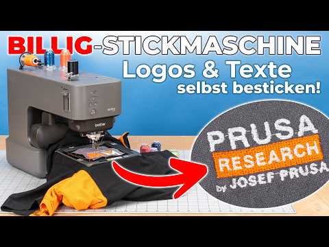 Logos & Texte sticken - günstig mit der Brother Skitch PP1 Stickmaschine?!