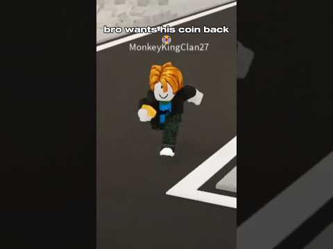 bro wants his coin back 😭  #roblox #thestrongestbattlegrounds