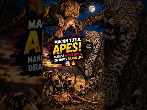MACAN TUTUL APES! Mangsa Dicuri Singa, Dirampas Anjing Liar ๐ฑ๐ฅ