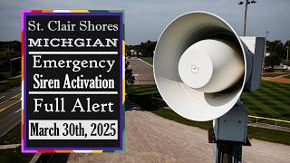 SVR Siren Activation | Siren Ambience | St. Clair Shores, Michigan