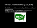 Environmental Policy and Legislation Concepts