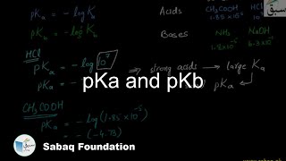 pKa and pKb