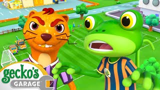 🛠️ Garage Cup Kick-Off! ⚽ | Gecko's Garage | Kids Road Trip! | Kids Songs and Stories