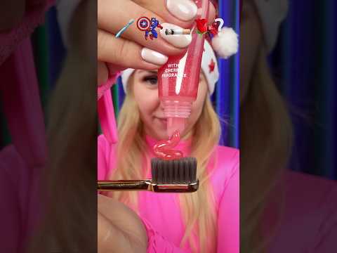 What lipstick did Santa bring me?🤔💄 #shorts #beauty #lipstick #funny #new #unboxing #christmas