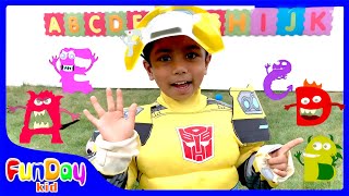 ABC Letter MAT | ABC Song | Pretend Play Finding Letters with Apu for Toddlers & Kids | @FunDayKid​