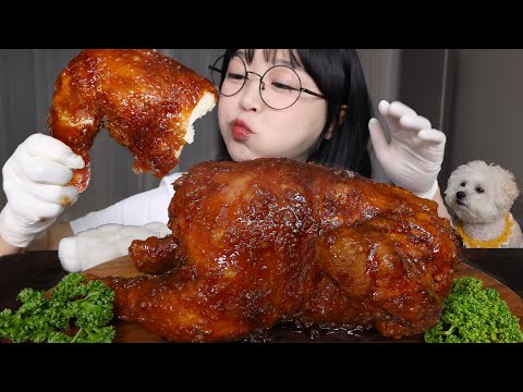 치킨집에서 못 사먹는 허니콤보 통닭 먹방🍗Honey Combo Whole Fried Chicken Mukbang ASMR