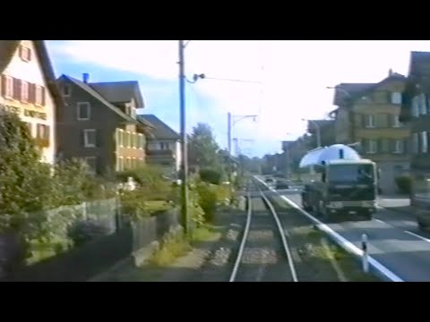 ★ 🇨🇭 Emmenbrücke - Waldibrücke (old Seetalbahn route) cab ride [08.1991] Switzerland