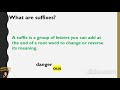 Understanding Prefixes and Suffixes