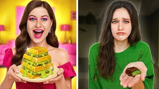 EXTREME DUBAI CHOCOLATE FOOD CHALLENGE – Budget vs Luxury 🍫