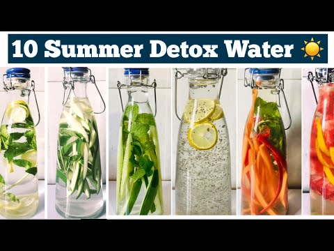 10 Detox Water For Weight Loss | Summer Infused water to lose belly fat, Cleanse & Debloat | Hindi