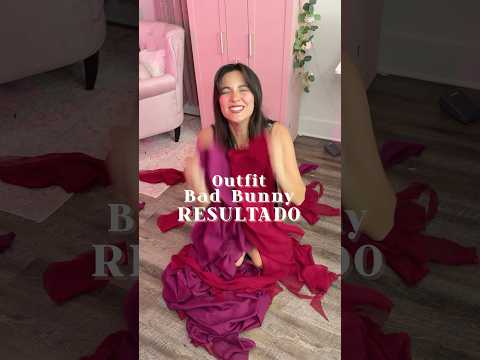 RESULTADO ✨ Outfit Bad Bunny 🌺 #diy #sewing #badbunny #puertorico
