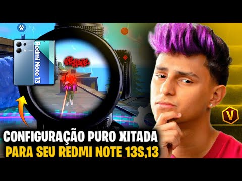 MELHOR SENSIBILIDADE E DPI REDMI NOTE 13S,13 NOVA ATUALIZAÇÃO FREE FIRE 2025