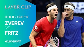 MAGNIFICENT PERFORMANCE! 🤩 | Alexander Zverev vs Taylor Fritz | Laver Cup 2025 Extended Highlights
