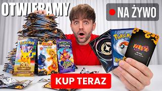 Otwieramy KARTY POKEMON, NARUTO i LORCANA na żywo... *Gildis livebreak 3*