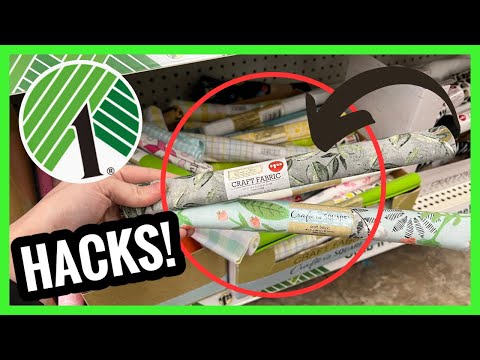 🤯 Dollar Tree DIY CRAFTS using FABRIC! GENIUS ideas for DIY home decor!