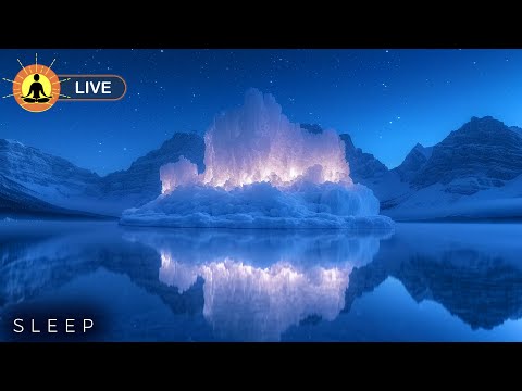 🔴 Beautiful Icelandic Glacier Music 24/7 - Relaxing Music, Stress Relief, Meditation | Snow Ambience
