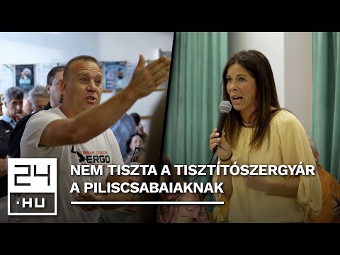 „Nyilván garanciát nem tudok adni semmire” – tisztítószergyárról vitáztak Piliscsabán | 24.hu