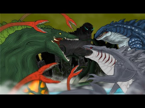 Sharkzilla , Whale Shark Godzilla vs Biollante | ANIMATION | PART 4