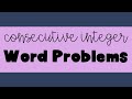 Solving Consecutive Integer Equations