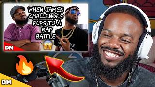 REACTING TO "WHEN JAMES CHALLENGES POPS TO A RAP BATTLE (PART 1)"