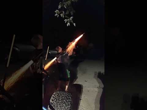 Stay strapped or get Clapped RPG-2 Living it's best life after retirement #fireworks #bazooka #boom