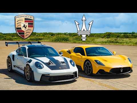 Porsche 911 GT3 RS vs Maserati MC20: ARRANCONES