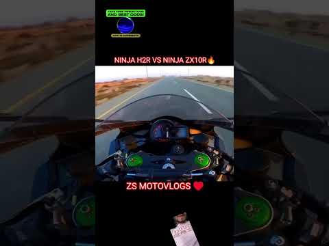 Zx10r Vs H2R drag race 😱🤯 #zx10r #h2r #dragrace #topspeed #superbike