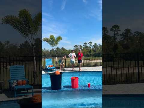 Poolside 3 For 3! #carsonhockey #trickshots #carsoncurran