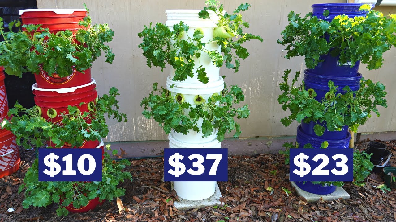  Hydroponic Tower Garden Cheap & Easy