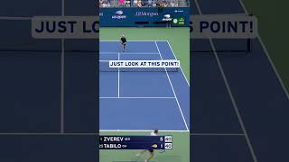 Alexander Zverev covers every inch of the court in an epic rally! | #USOpen 2026