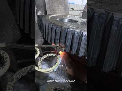 Single tooth quenching of large gears