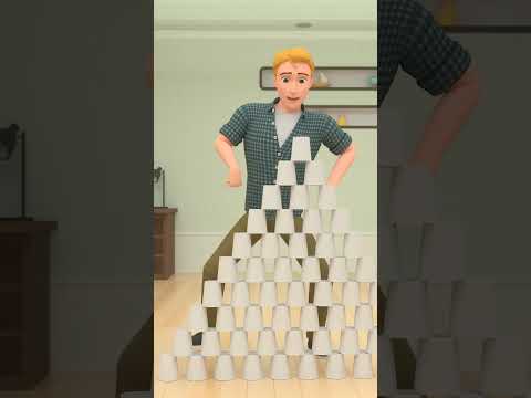PAPER CUP TOWER #mayamax #cocometa