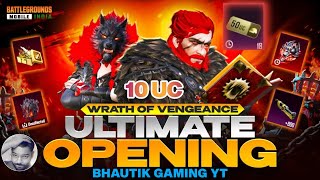 10 UC Luck 🔥| 19+ 50 UC Voucher Create Opening | Wrath Of Vengeance Create Opening | BGMI